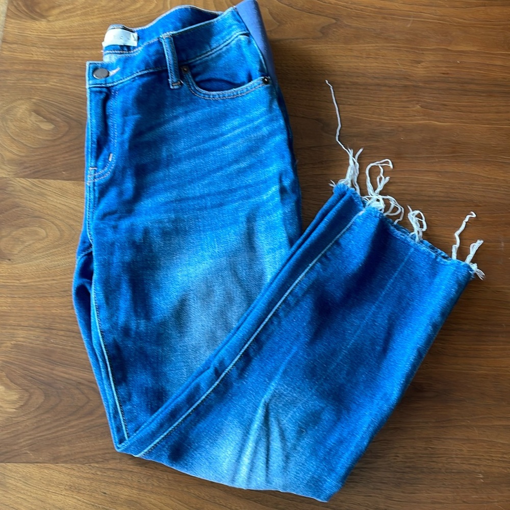 HATCH The Crop Maternity Jean in Indigo